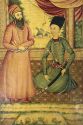 Agha Mohammad Khan and his grand vizier Ebrahim Khan Kalantar