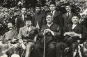 Mirza Taghi Khan Moayed ol Molk II front and Mirza Ahmad Khan Moayed Ol-Molk III behind
(2nd fm left) is Dr Karim Khan Hedayat
